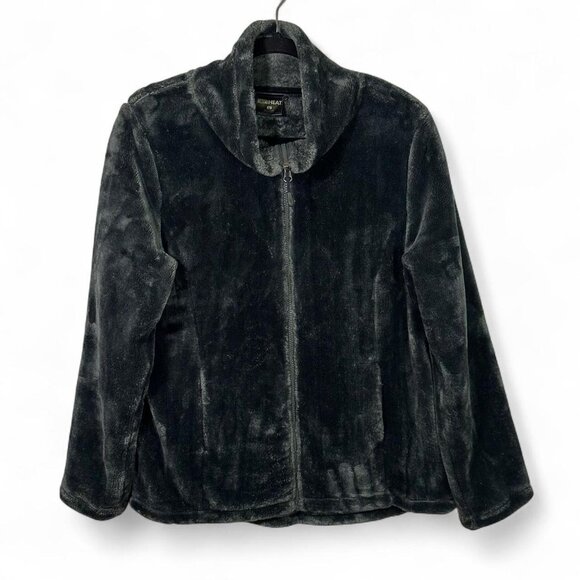 32 DEGREES Full Zip Plush Jacket in Forest Green - Picture 5 of 5